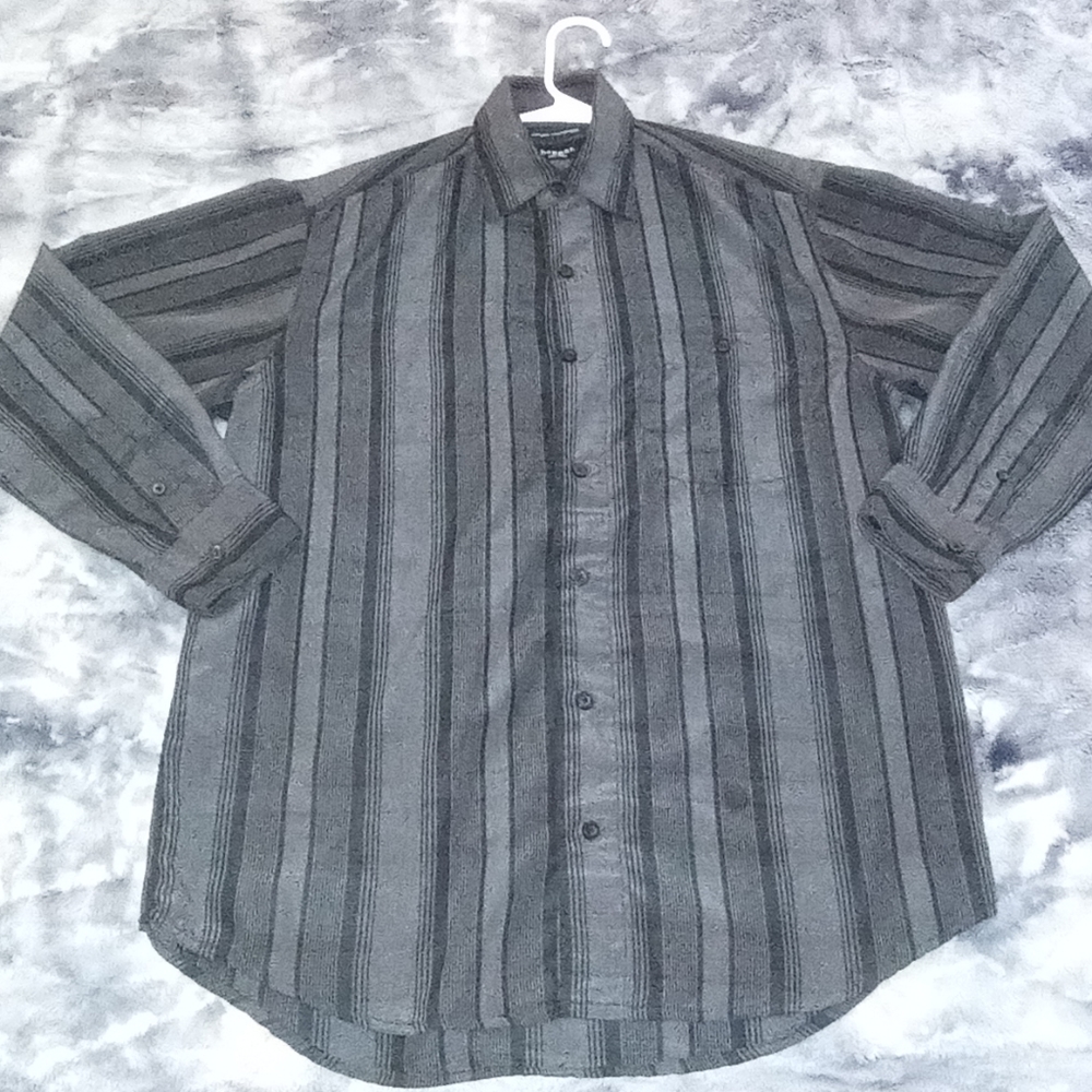 Hagger  Luxury Microfiber Long Sleeve Dress Shirt (Small)